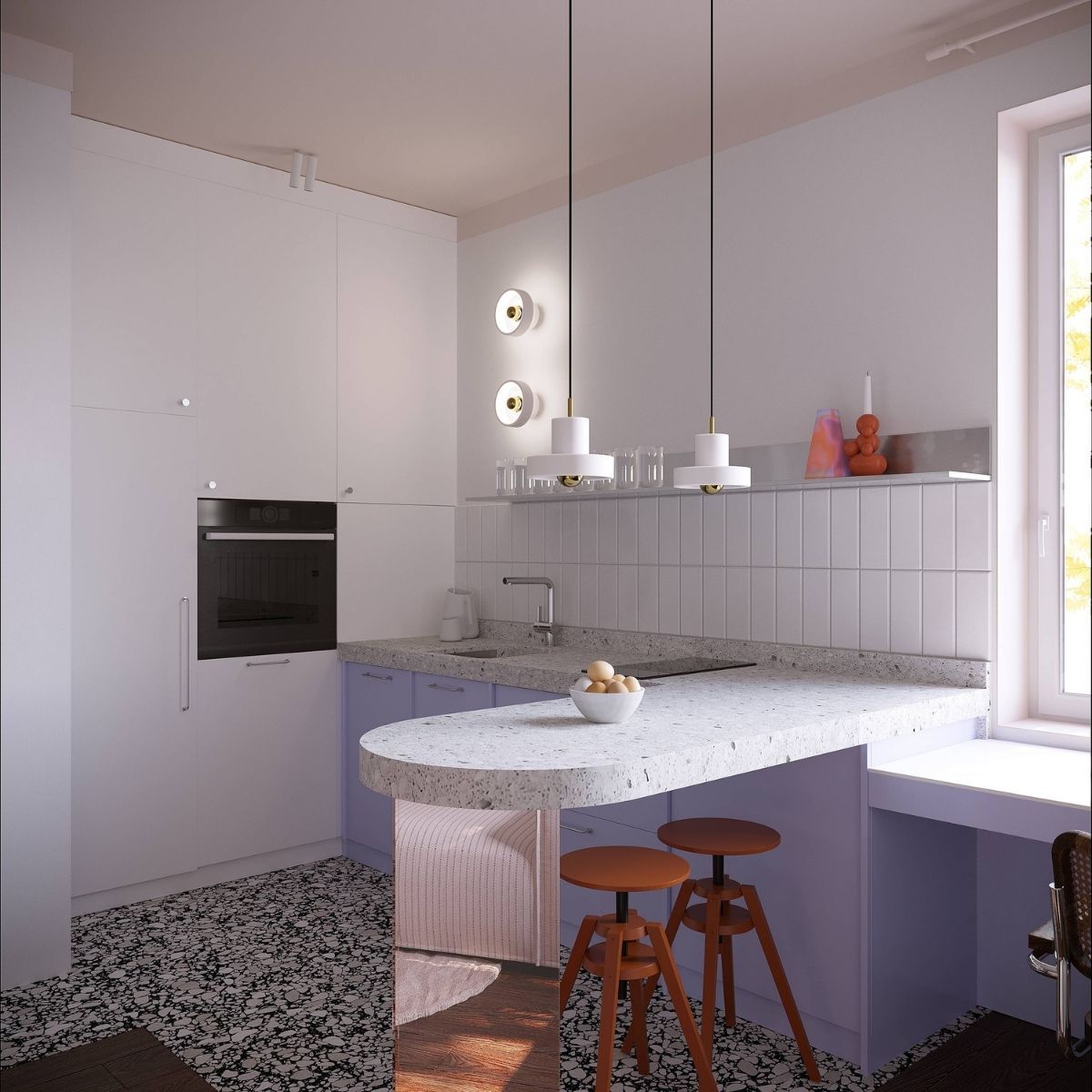 Avala Arhi, Dizajn Enterijera, Projekat 4, Beograd, Voždovac. Elegantno uređena kuhinja.