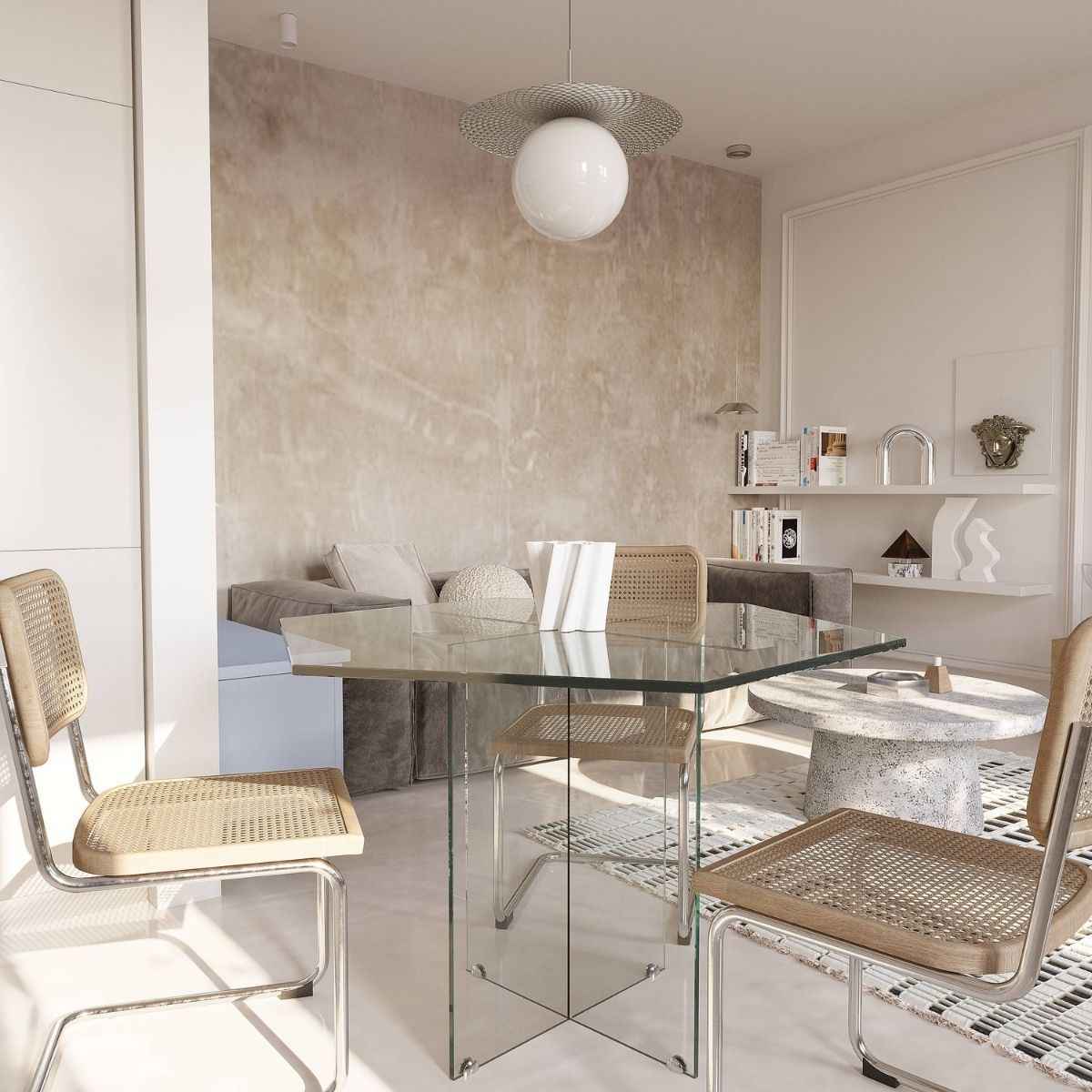 Avala Arhi, Dizajn Enterijera, Projekat 6, Beograd, Voždovac. Elegantno uređena trpezarija.