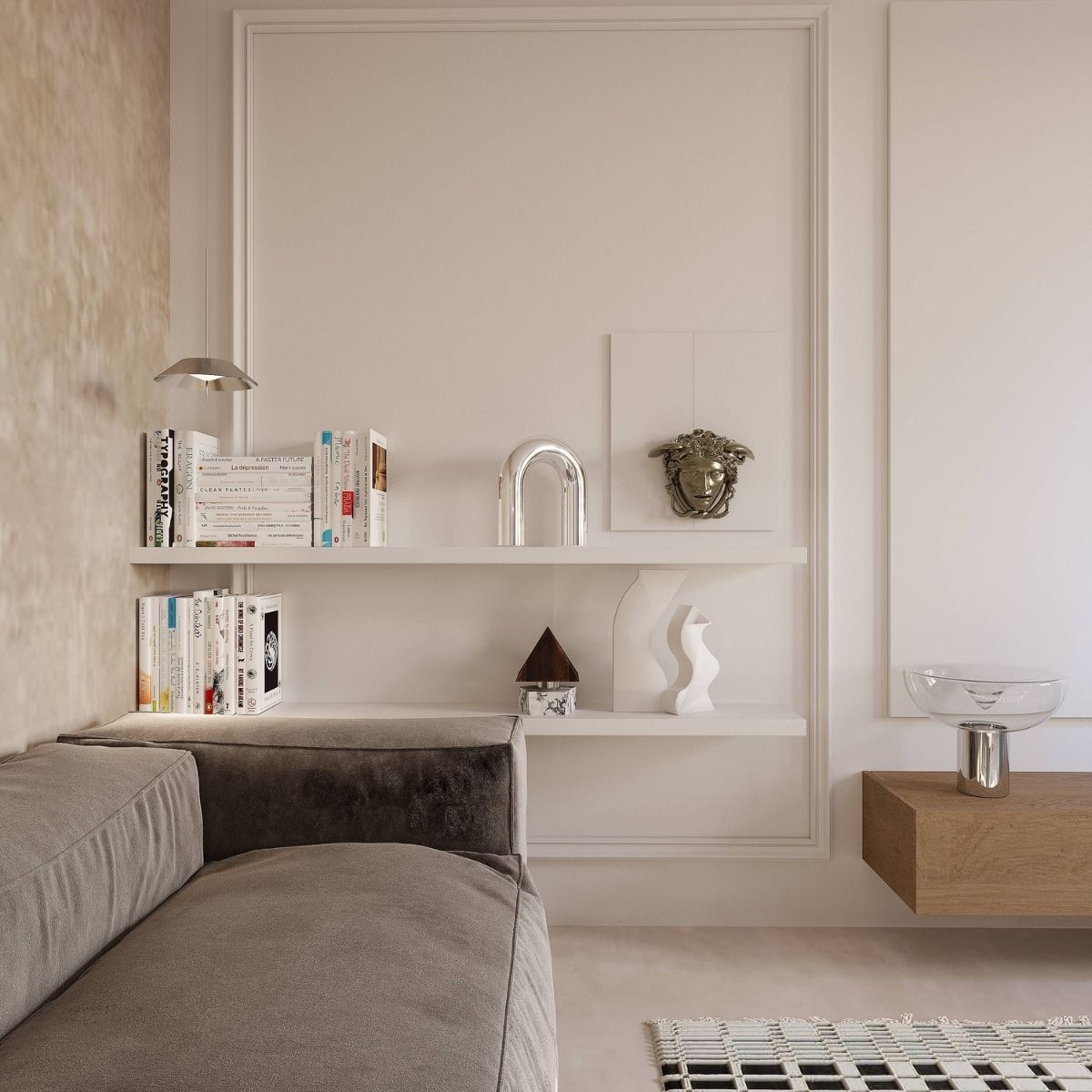 Avala Arhi, Dizajn Enterijera, Projekat 6, Beograd, Voždovac. Elegantno uređen dnevni boravak.