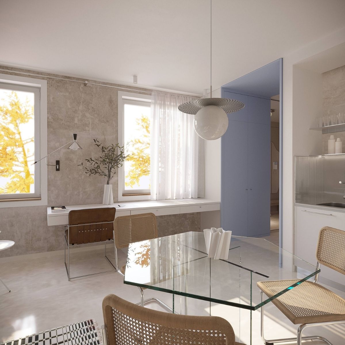 Avala Arhi, Dizajn Enterijera, Projekat 6, Beograd, Voždovac. Elegantno uređena kuhinja i trpezarija.