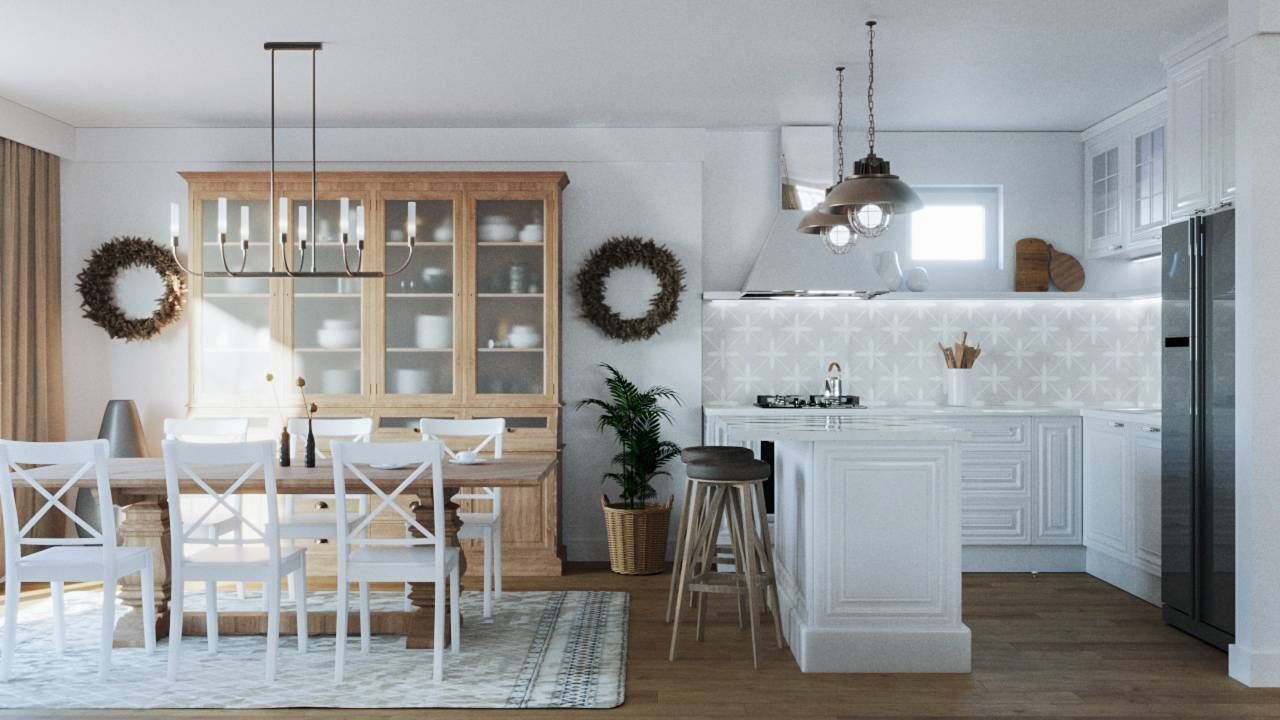 Avala Arhi, Dizajn Enterijera, Projekat 8, Stara Pazova. Elegantno uređena kuhinja i trpezarija.