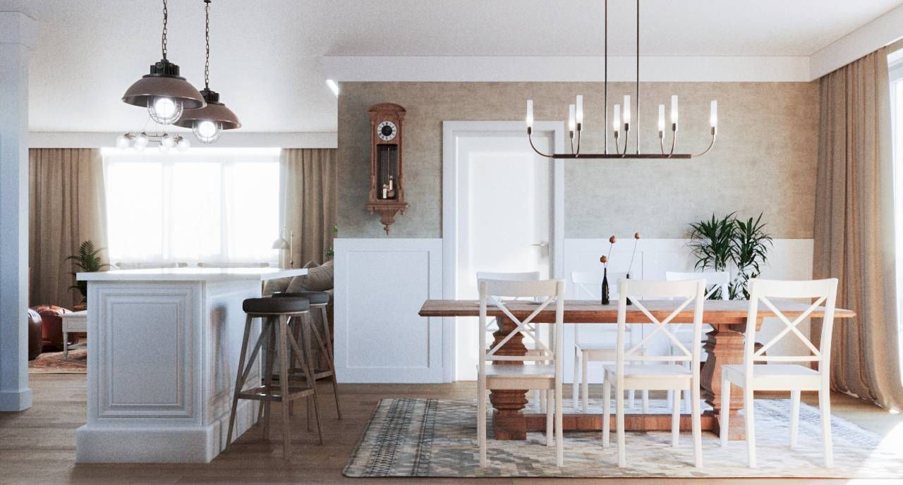 Avala Arhi, Dizajn Enterijera, Projekat 8, Stara Pazova. Elegantno uređena kuhinja i trpezarija.