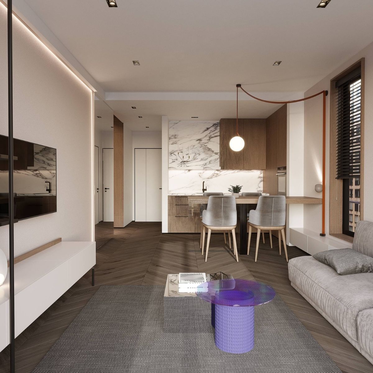 Avala Arhi, Dizajn Enterijera. Savremeno dizajniran prostor.