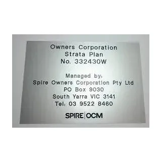 Engraved business info | Brisbane, QLD | Rivercity Locksmiths