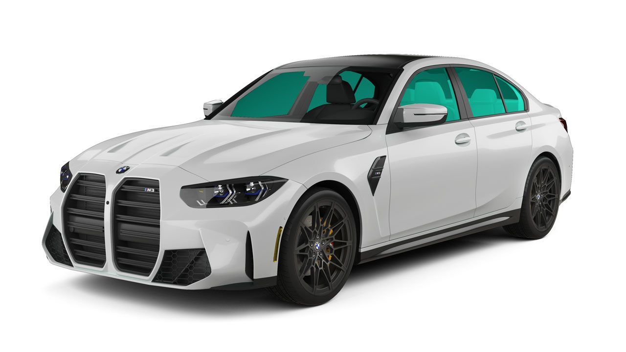 BMW M3 All Sides and Rear Window