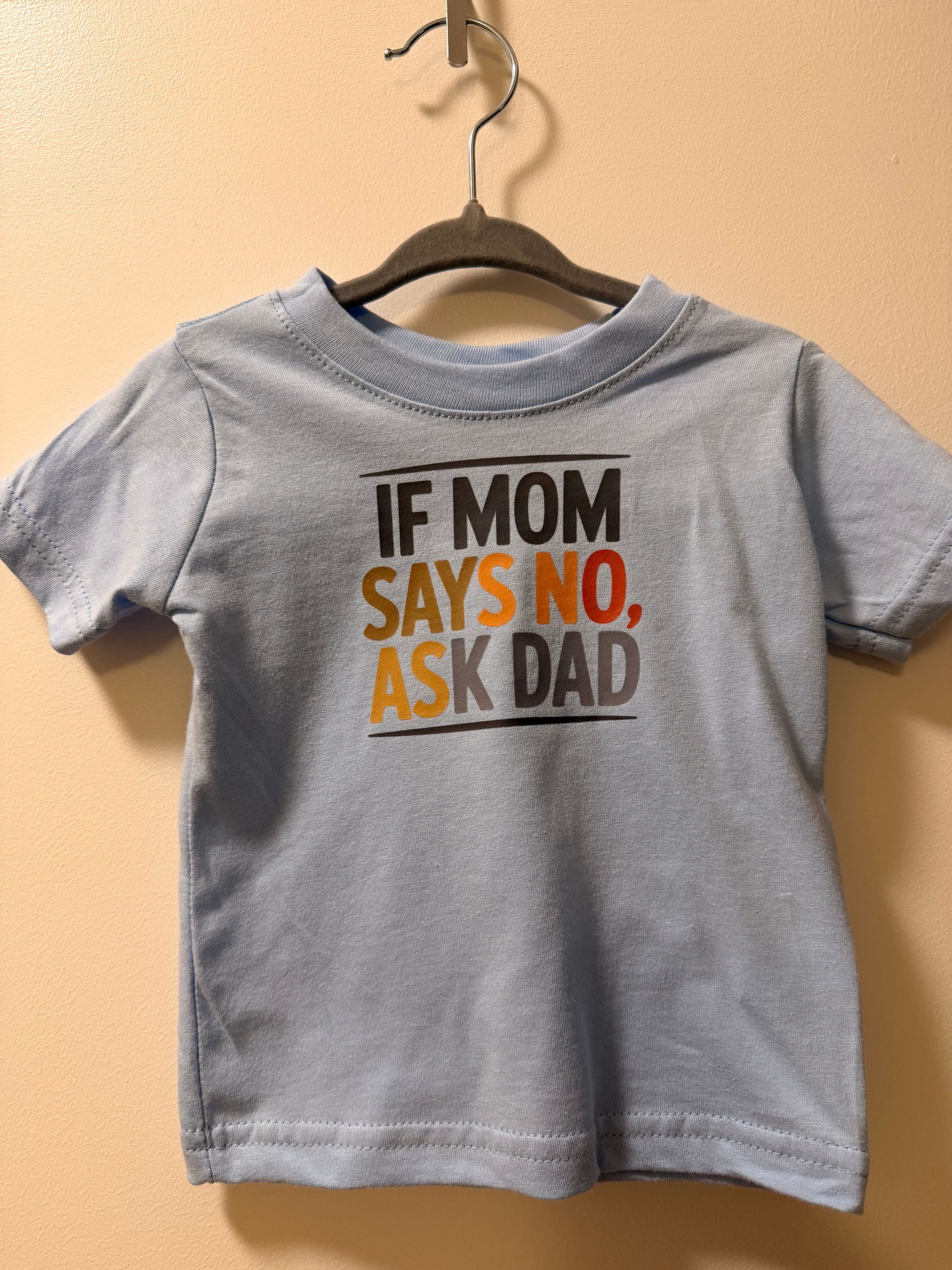 If mom says no, ask dad