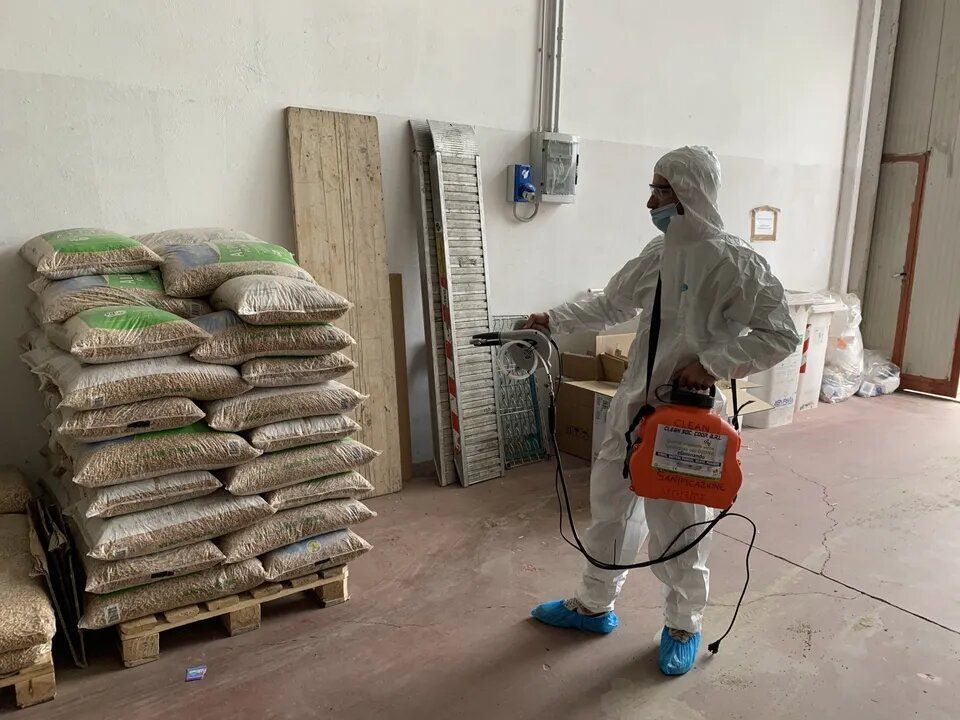 sanificazione di magazzini