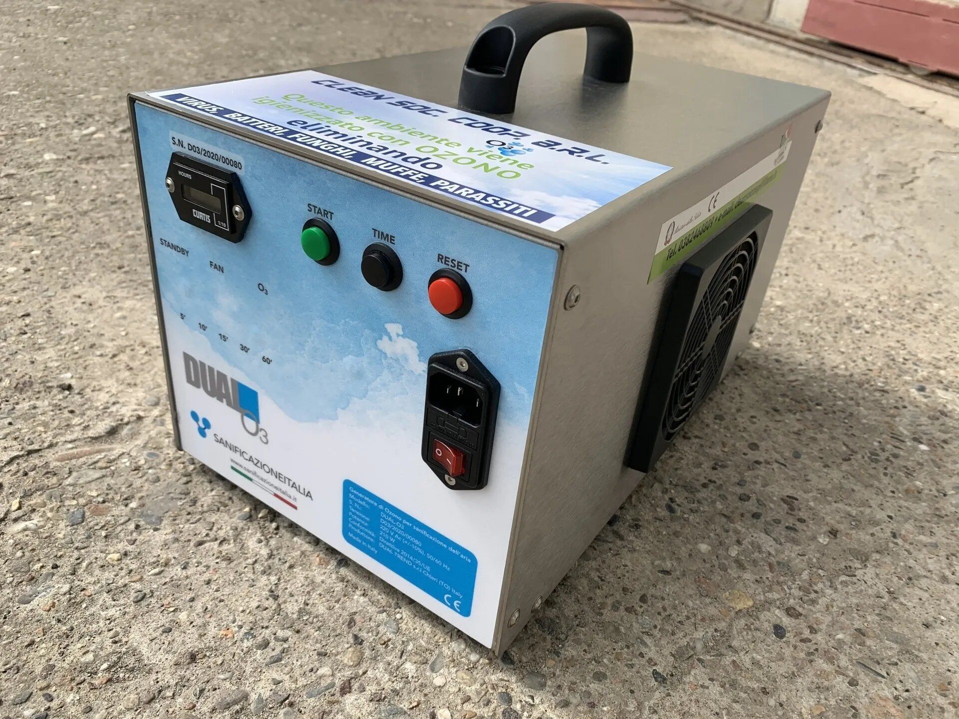 generatore per pulizia all'ozono