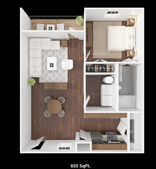 1 bedroom