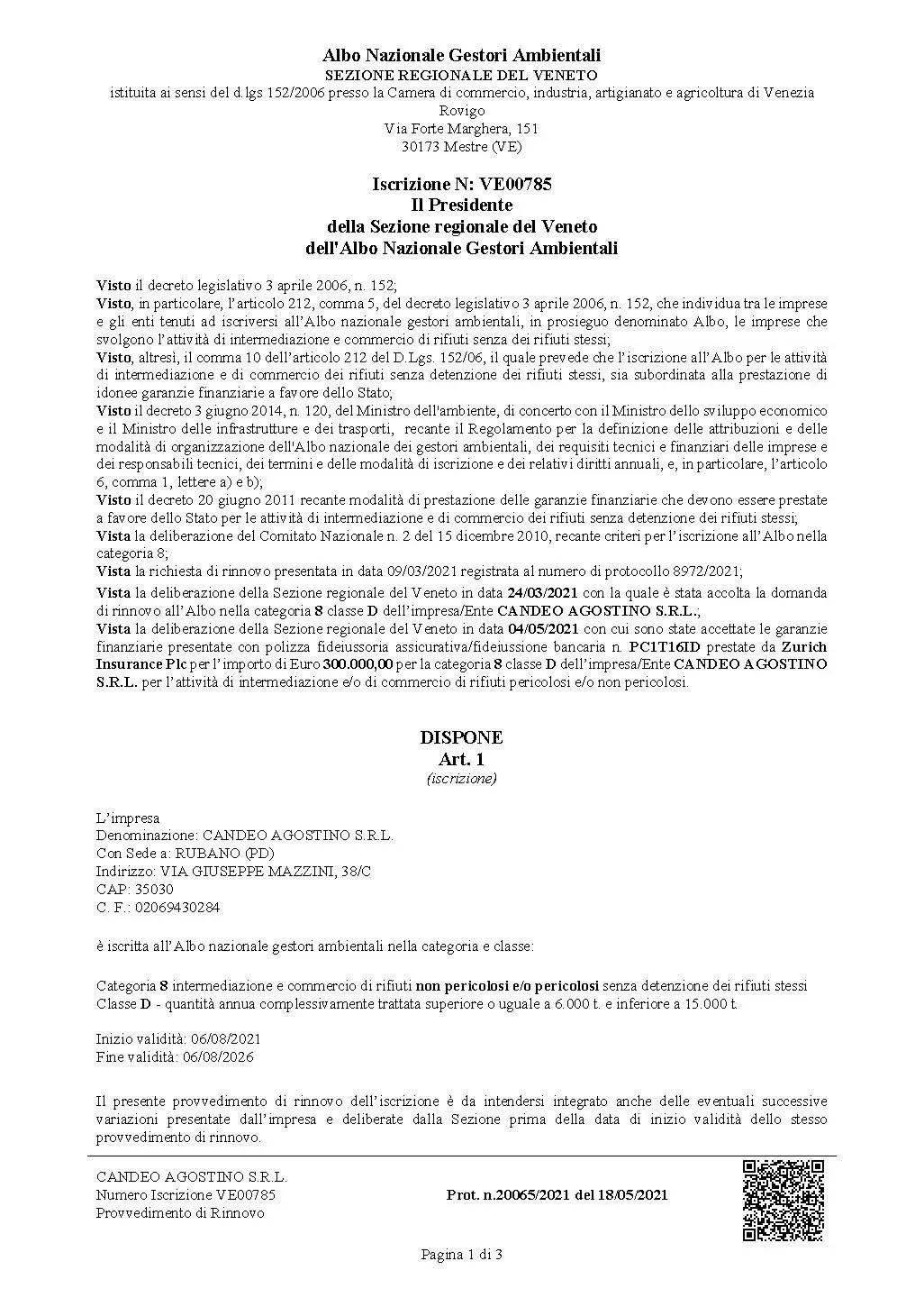 Documento legale con testo relativo a un caso giudiziario, stampato su carta bianca.