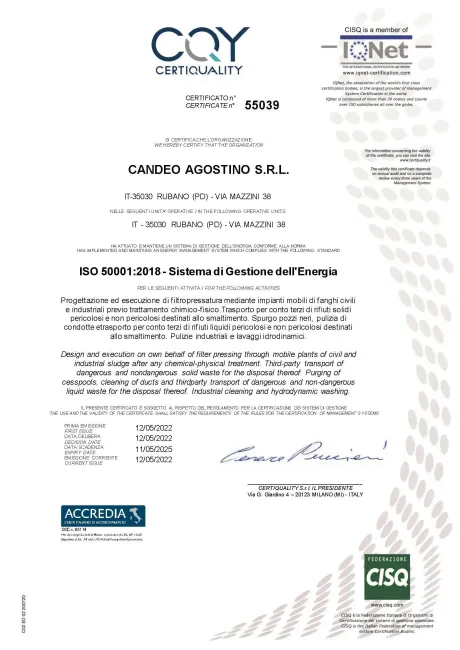 Certificato di Qualità per Cardio Magtech SRL, rilasciato da CQY CERTIFIED QUALITY.