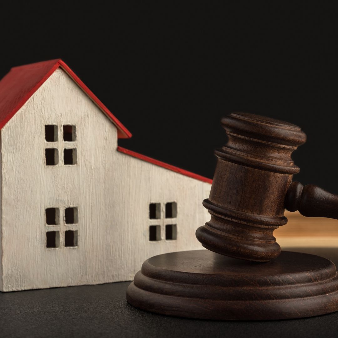 model home and gavel