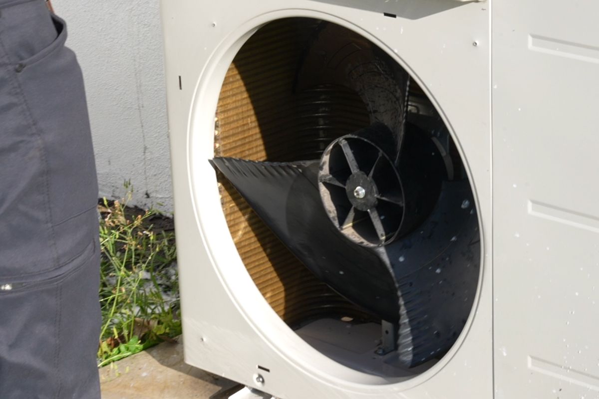 HVAC System During a Maintenance Visit