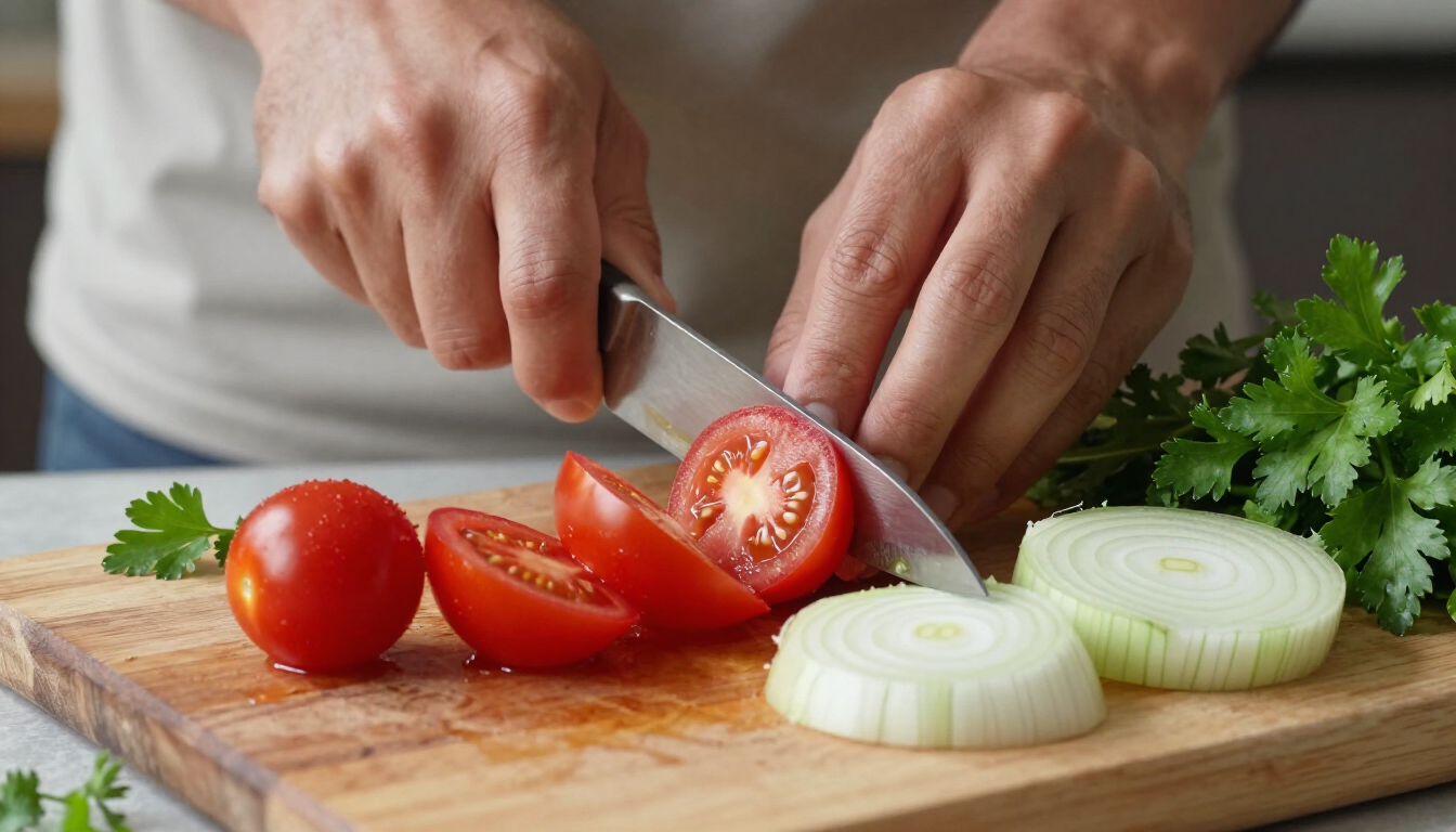 Verse ingrediënten voor een gezonde salade