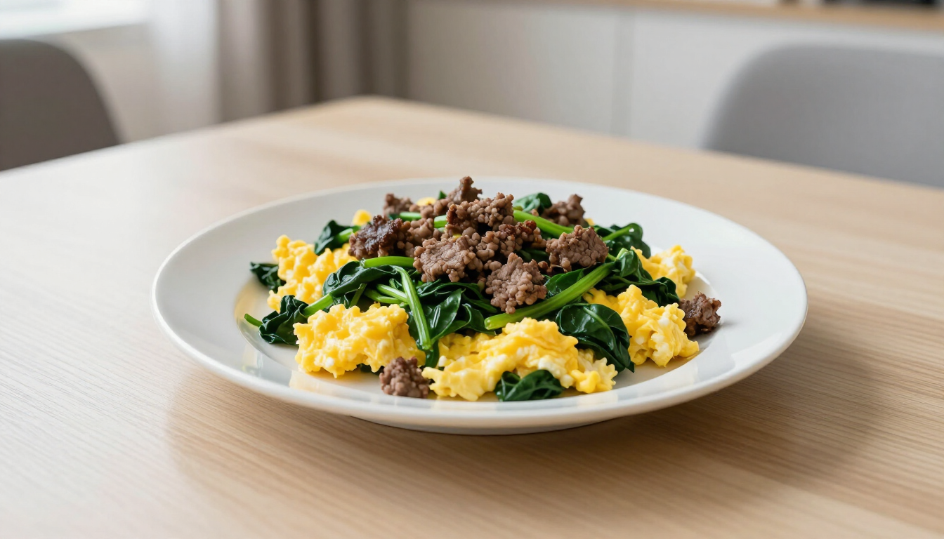 Eiwitrijke lunch op tafel