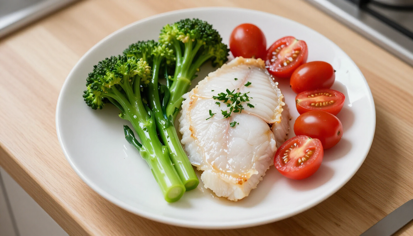 Gezonde kabeljauw met Italiaanse kruiden en knolselderijpuree