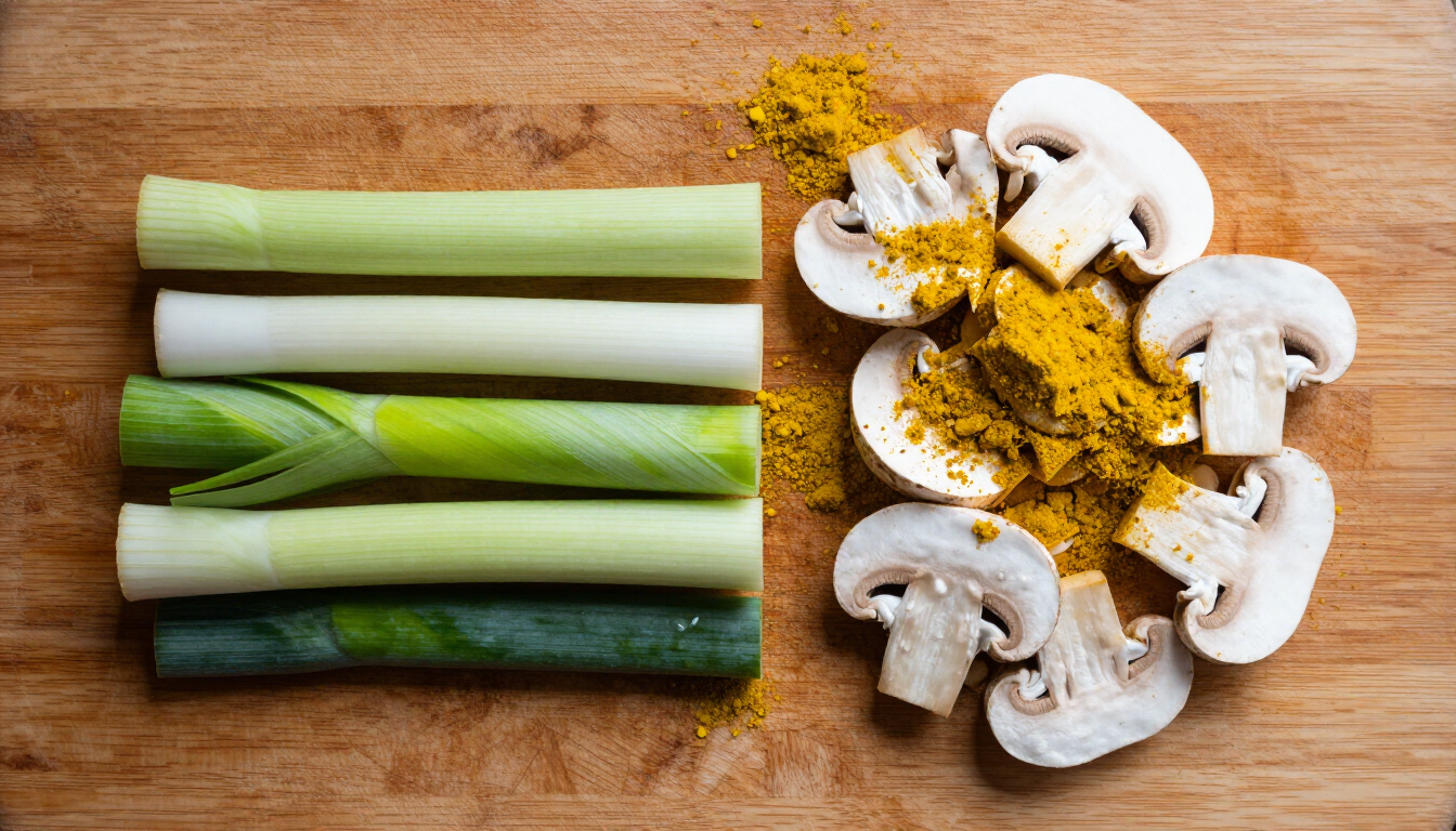 Verse ingrediënten voor curry