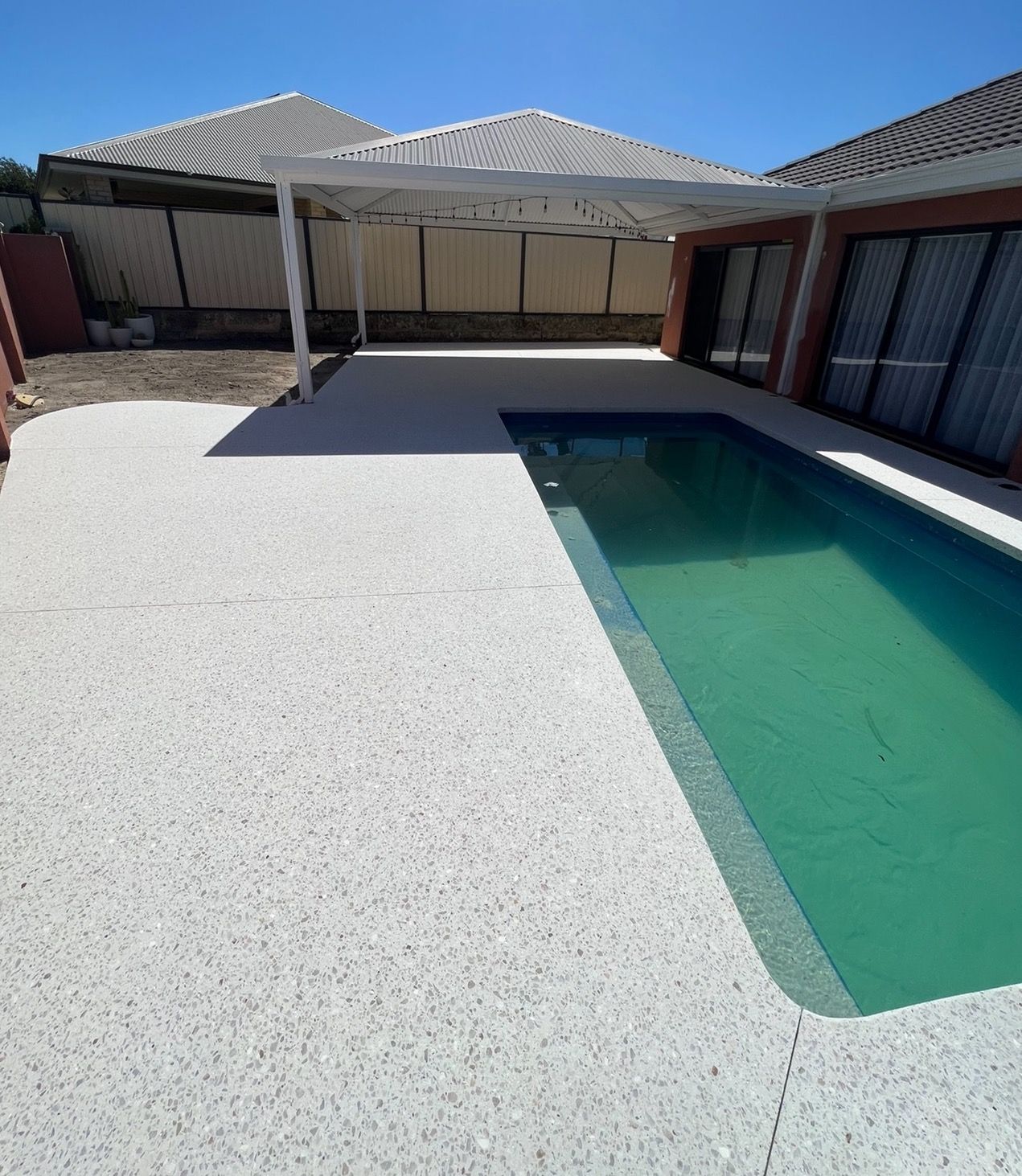 Exposed aggregate driveway in Wanneroo