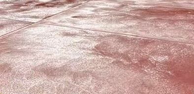 Red Coloured Concrete Path poured