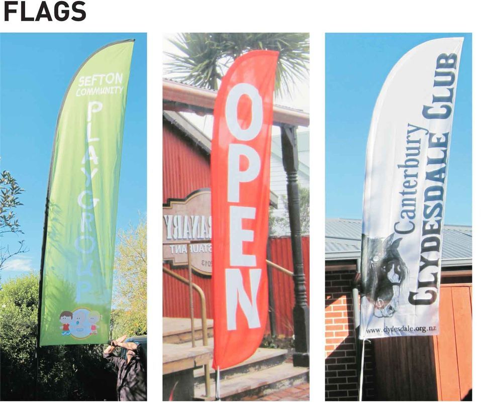 Customised Advertising teardrops bunting printing flags  Canterbury