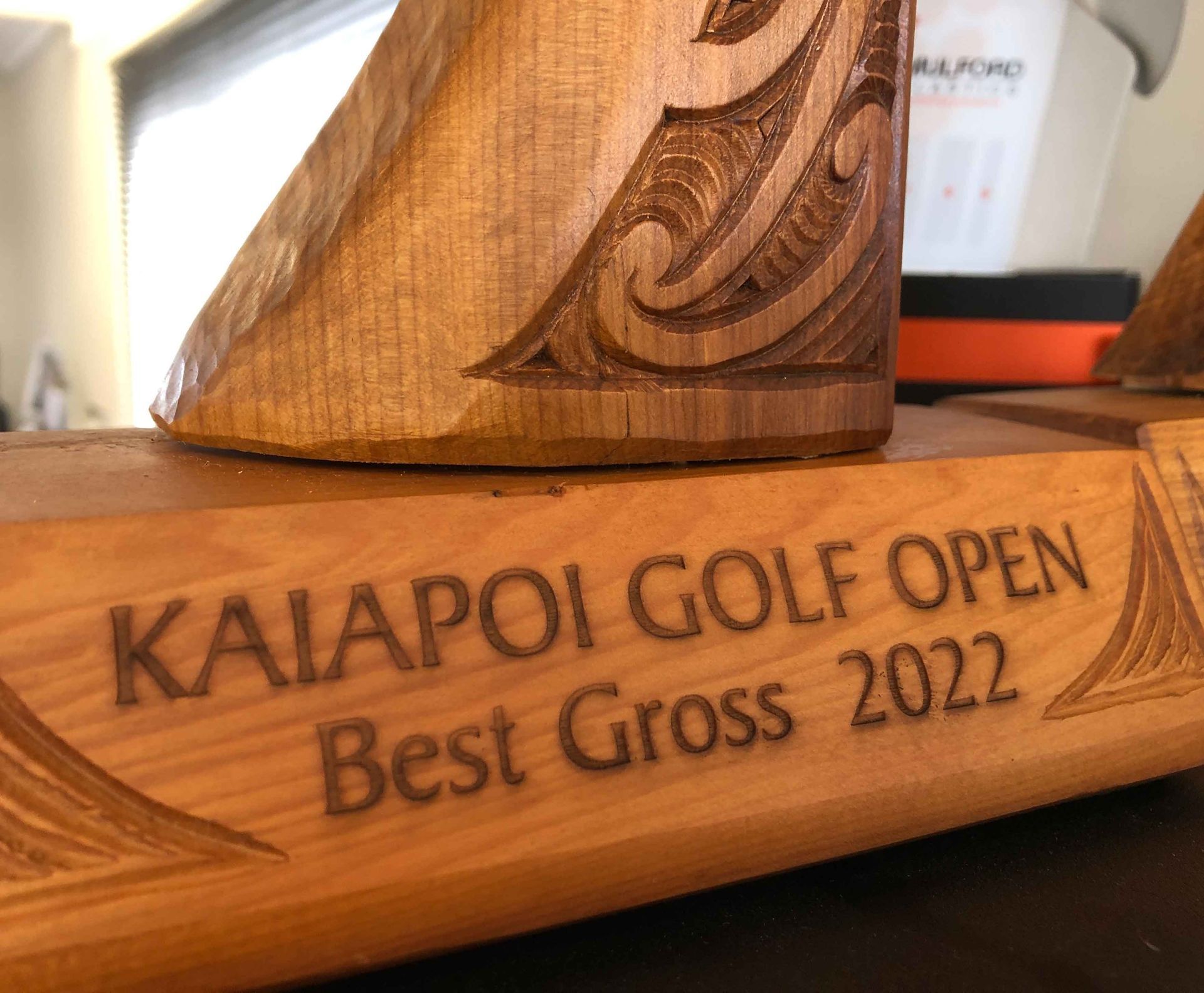 Golf Trophy Wood Engraving Company advertising Canterbury