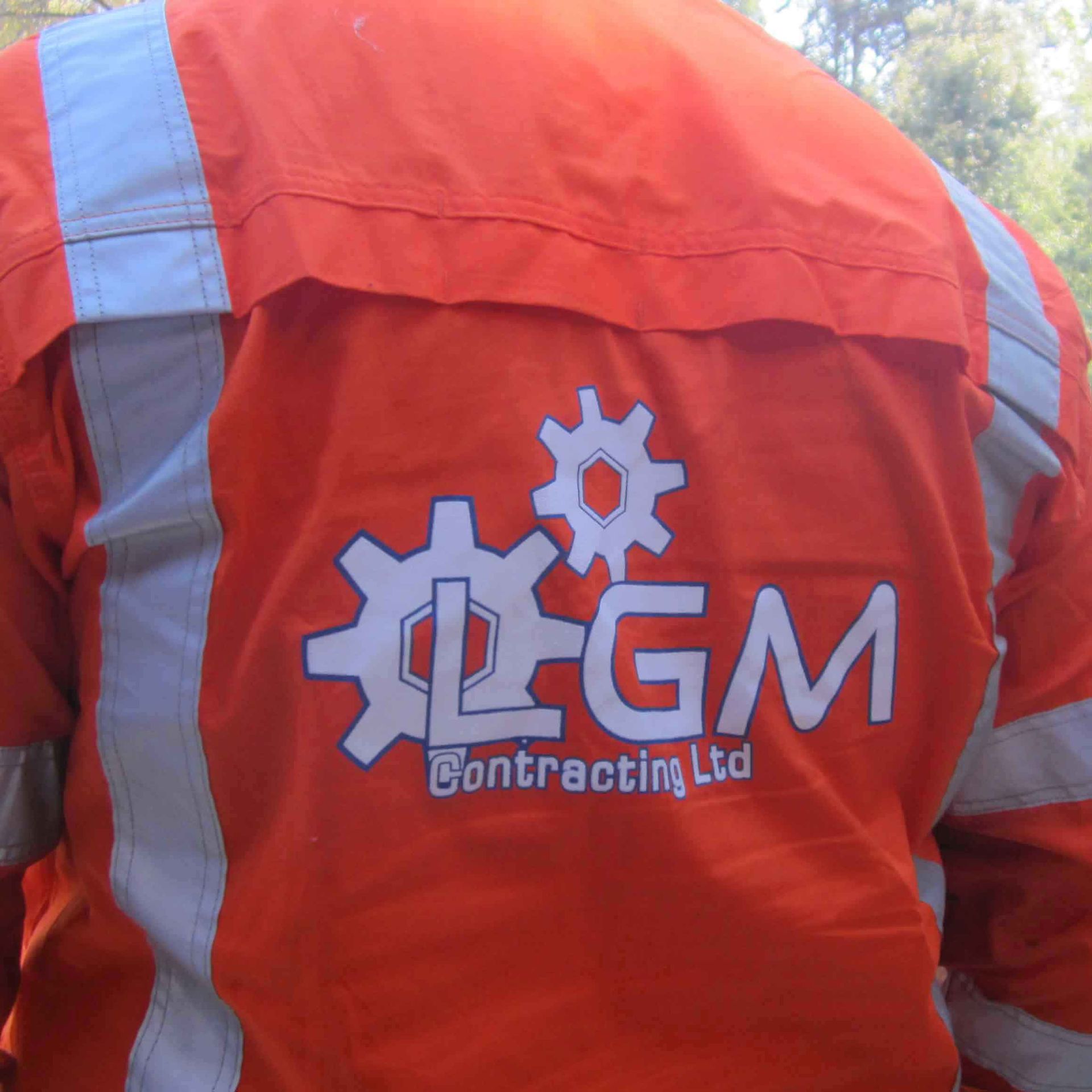 screen printed workwear with company logo North Canterbury