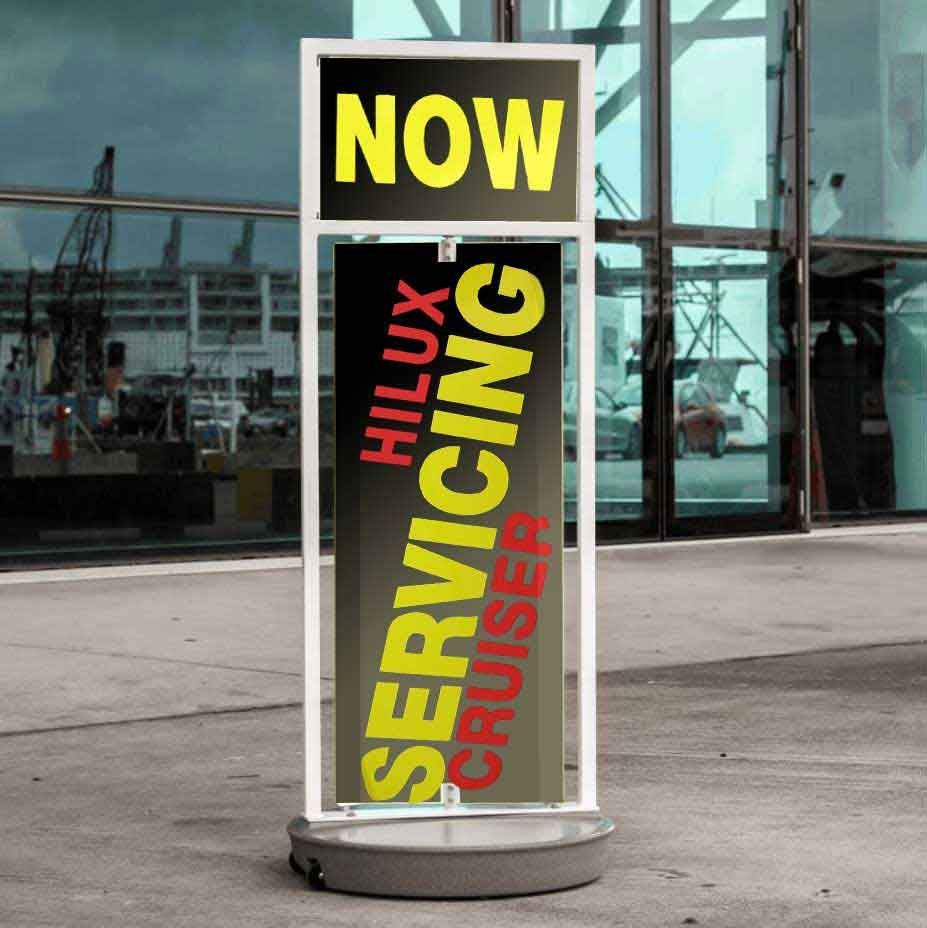 Company footpath signs Canterbury