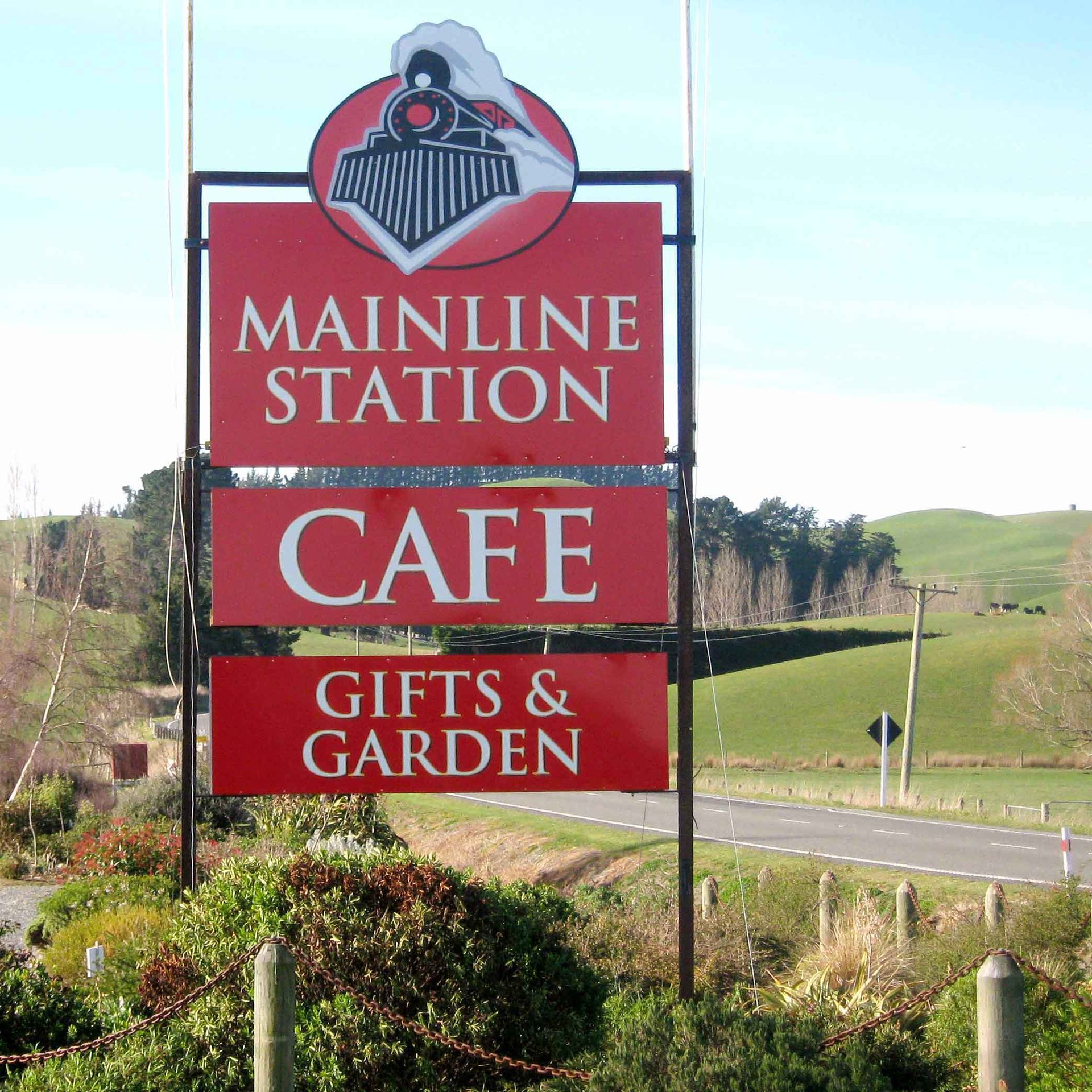 Cafe Roadside Advertising Sign Christchurch
