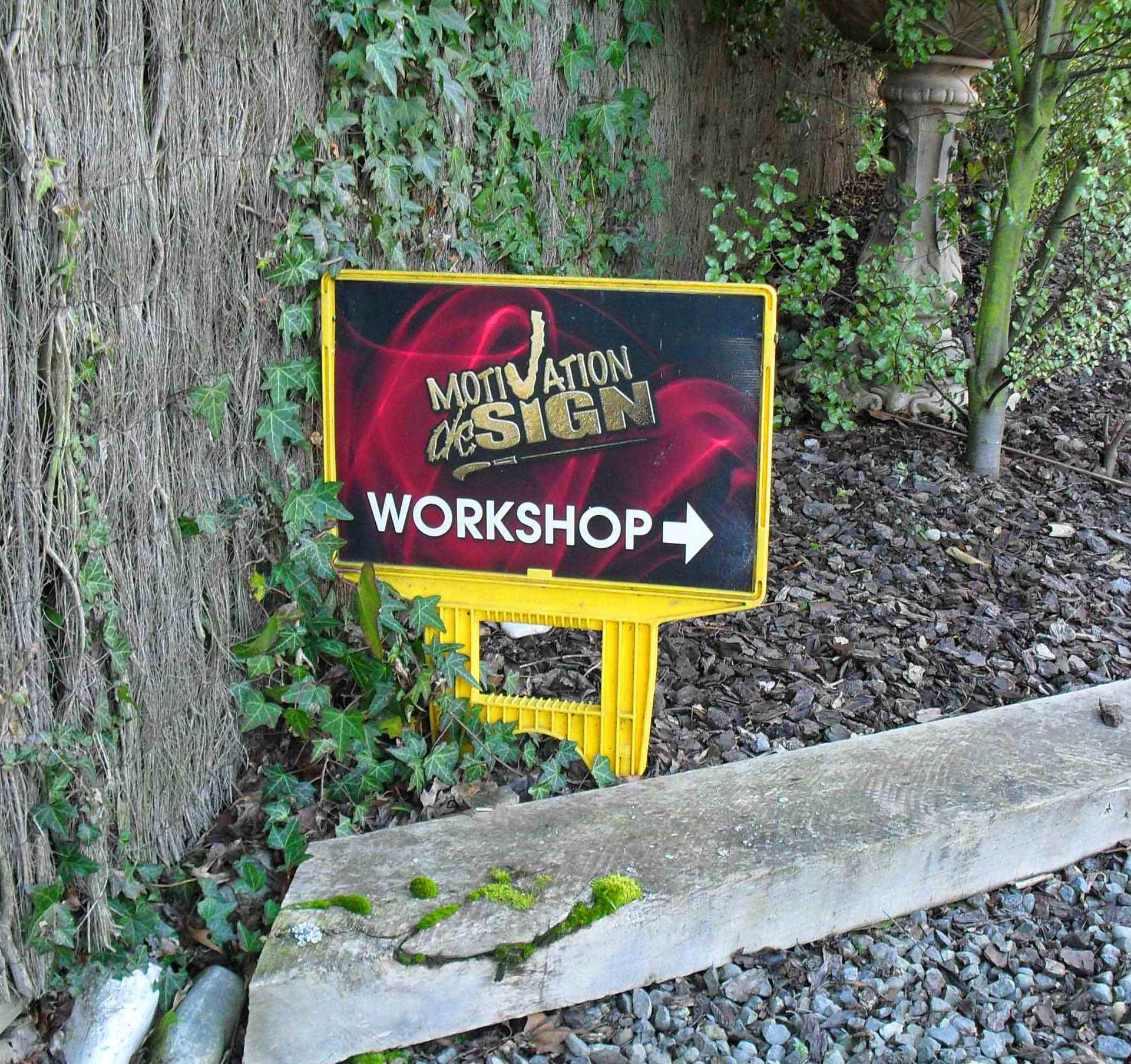 Workshop footpath signs North Canterbury
