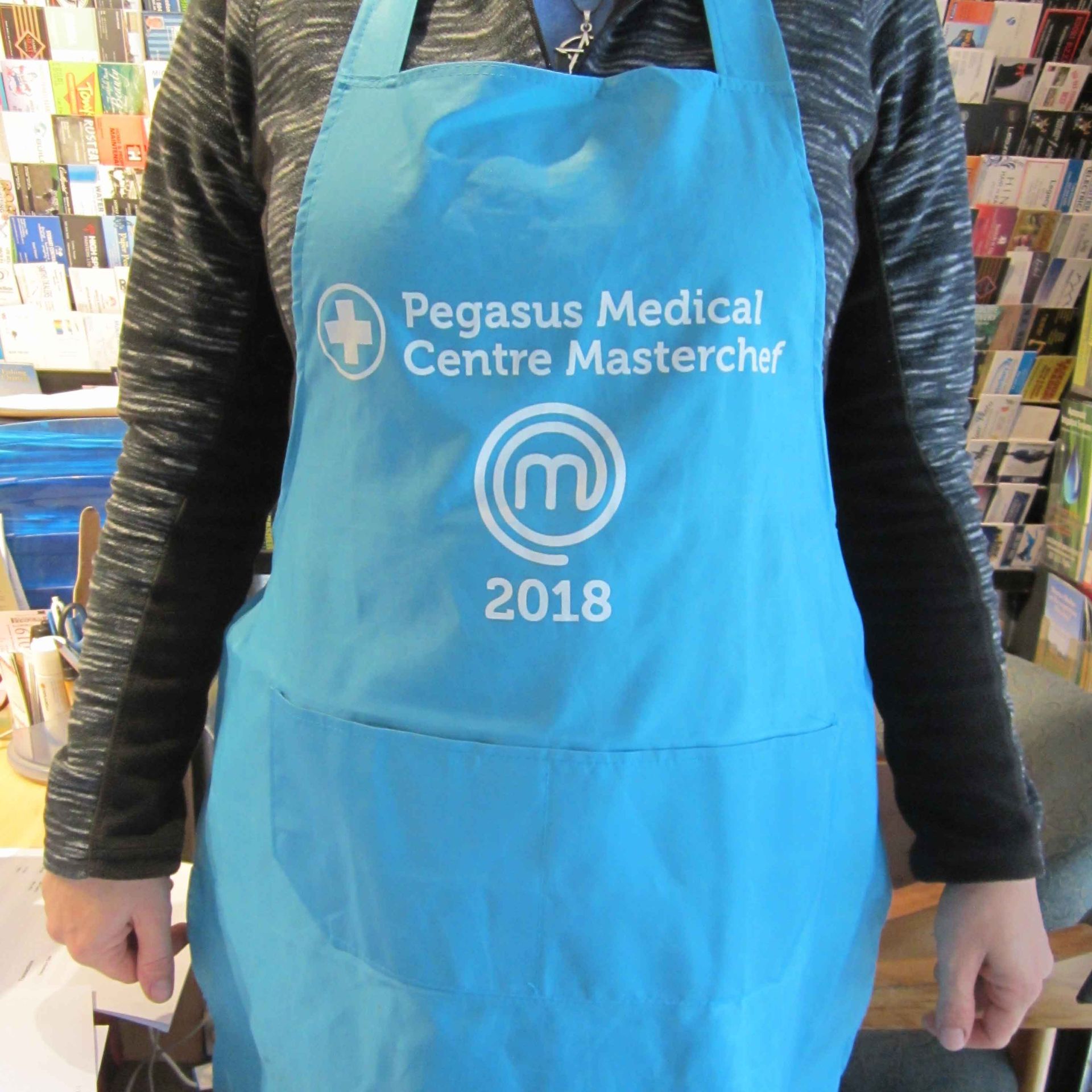 screen printed Apron with company logo North Canterbury