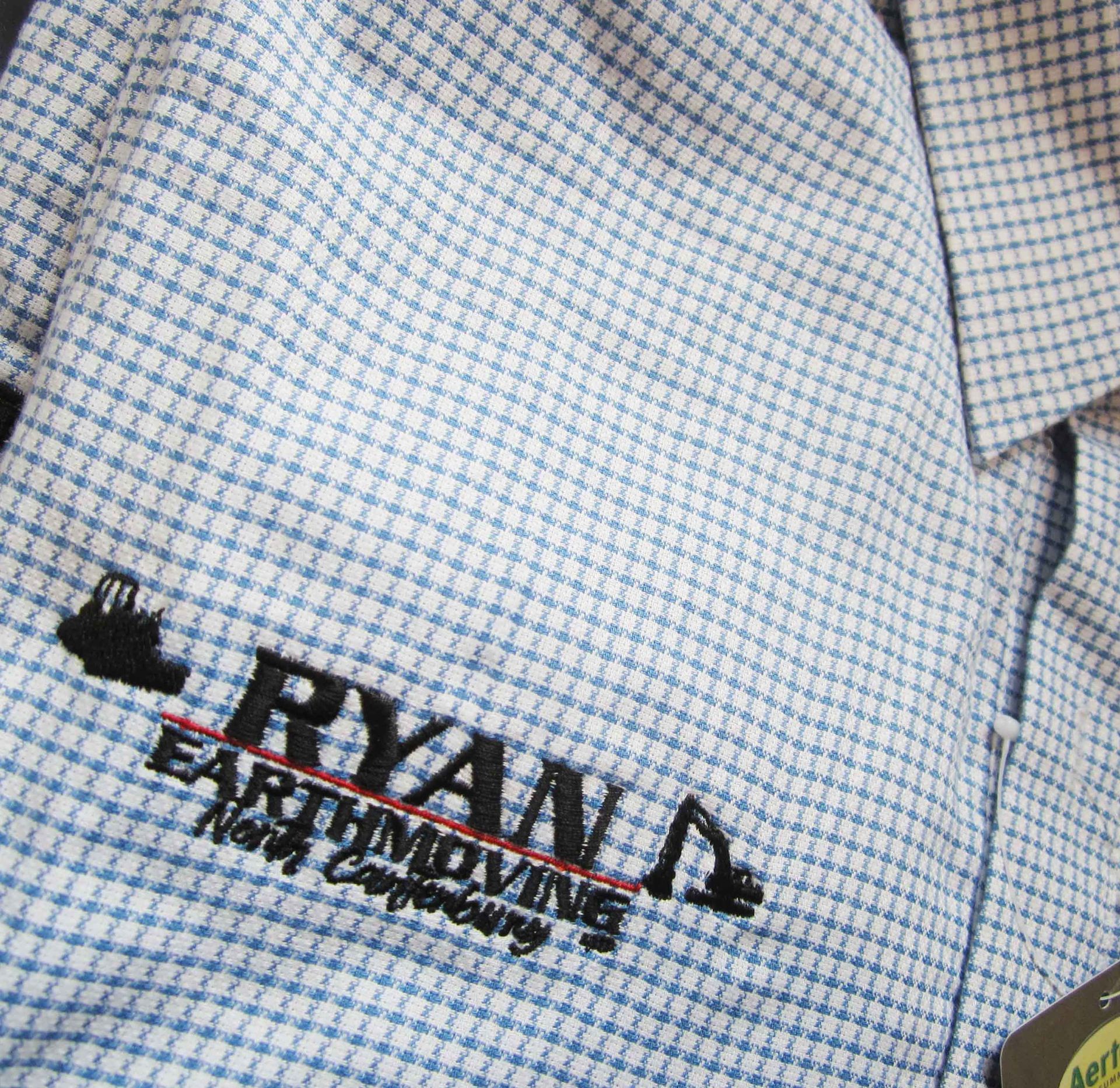 workwear uniform shirt with the company logo embroidered North Canterbury