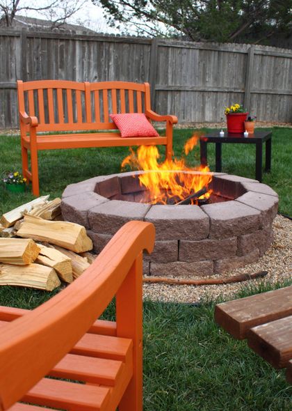 fire pit installation