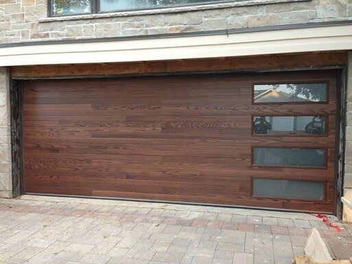 Custom Wood Double Garage Door - Garage Doors in Glendale, AZ