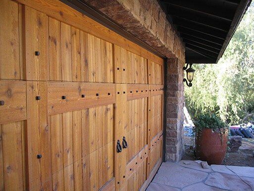 Wood Double Garage Door - Garage Doors in Glendale, AZ