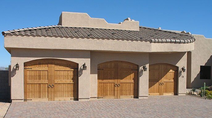 Sectional Garage Doors View From Afar - Garage Doors in Glendale, AZ
