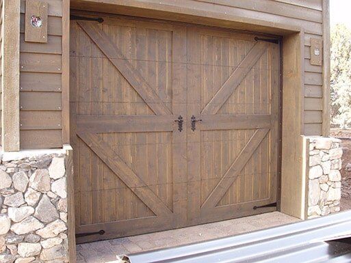 Brown Single Garage Door - Garage Doors in Glendale, AZ