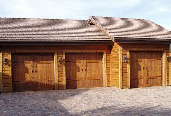 Sectional Single Wood Garage Doors - Garage Doors in Glendale, AZ
