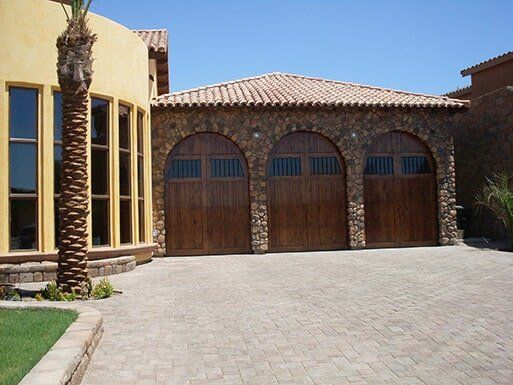Sectional Wood Garage Doors with Windows - Garage Doors in Glendale, AZ