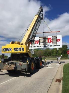 Hawk and Son's Crane - construction company in Rochester, MN