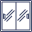 Two blue and white edit icons side by side, each with a pencil and vertical bars