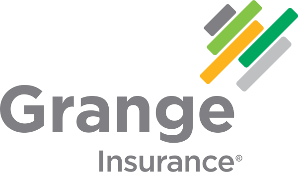 The logo for grange insurance is shown on a white background.