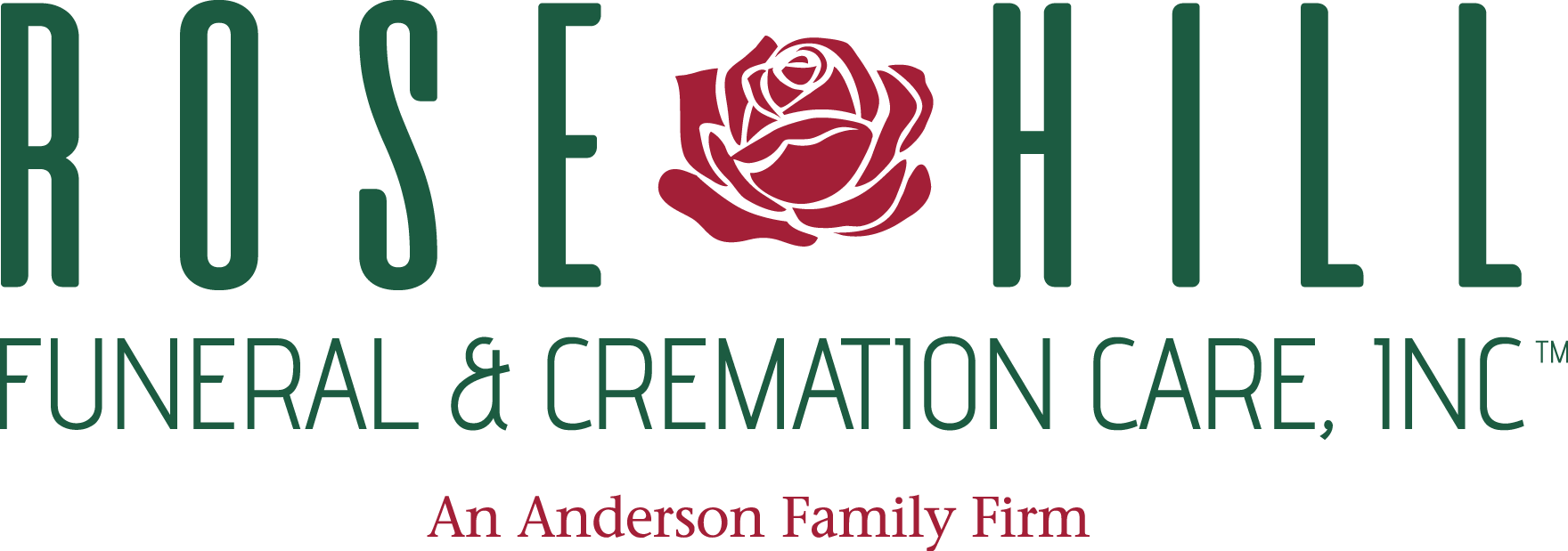 The logo for rose hill funeral and cremation care inc.
