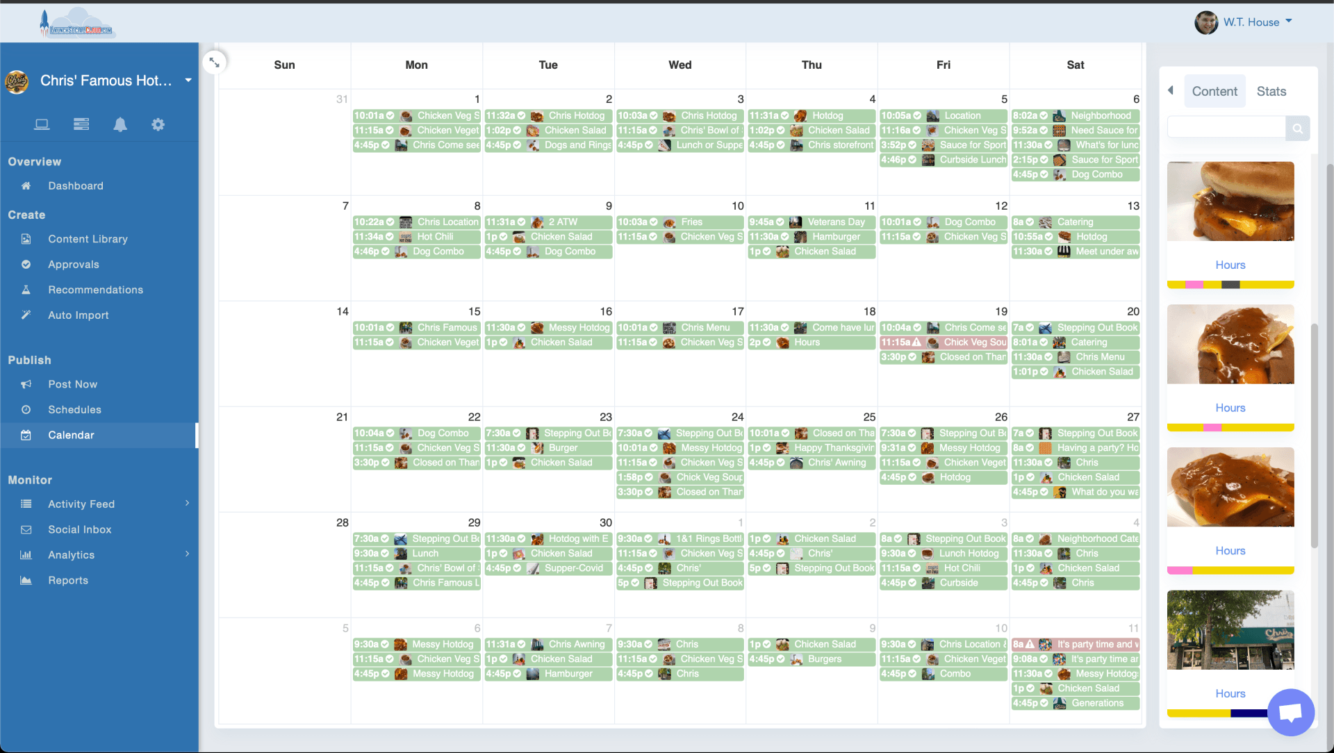 LaunchSocialCloud.com - Social Media Management Platform Calendar