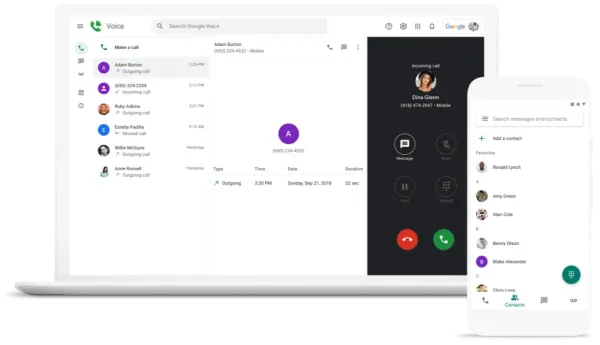 A laptop and a cell phone are sitting next to each other.
