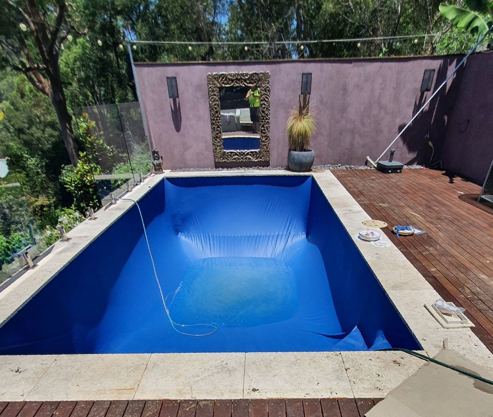 Railing and Pool Liners — Pool Installation in Macquarie Fields, NSW