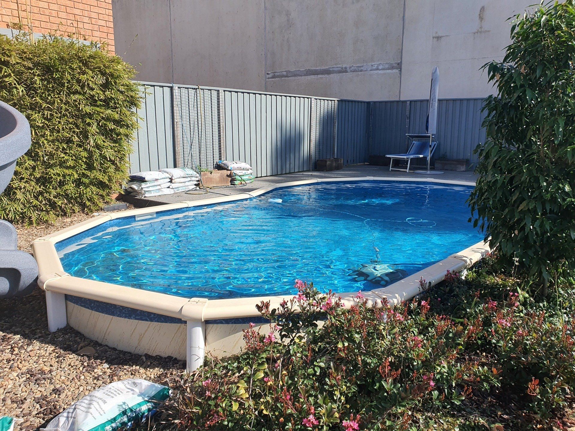 Oval Swimming Pool — Pool Installation in Macquarie Fields, NSW