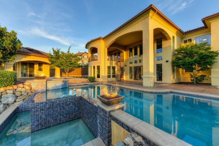 Villa With Swimming Pool — Pool Installation in Leppington, NSW