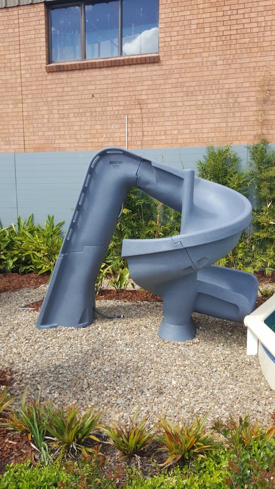 Pool Slide — Pool Installation in Macquarie Fields, NSW