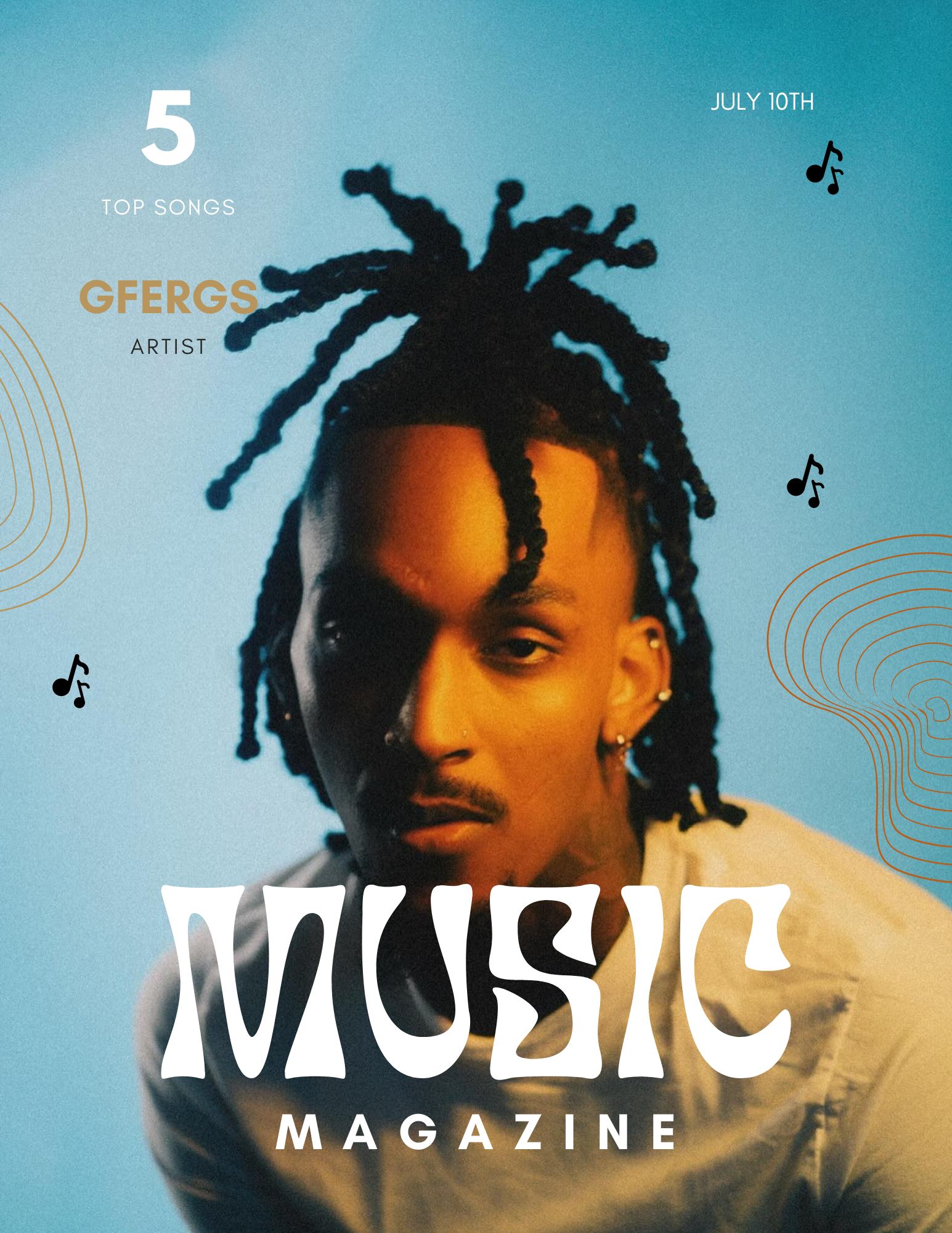 Gfergs Artist Magazine coverAzshon Creative Media copywriter, seo specialist