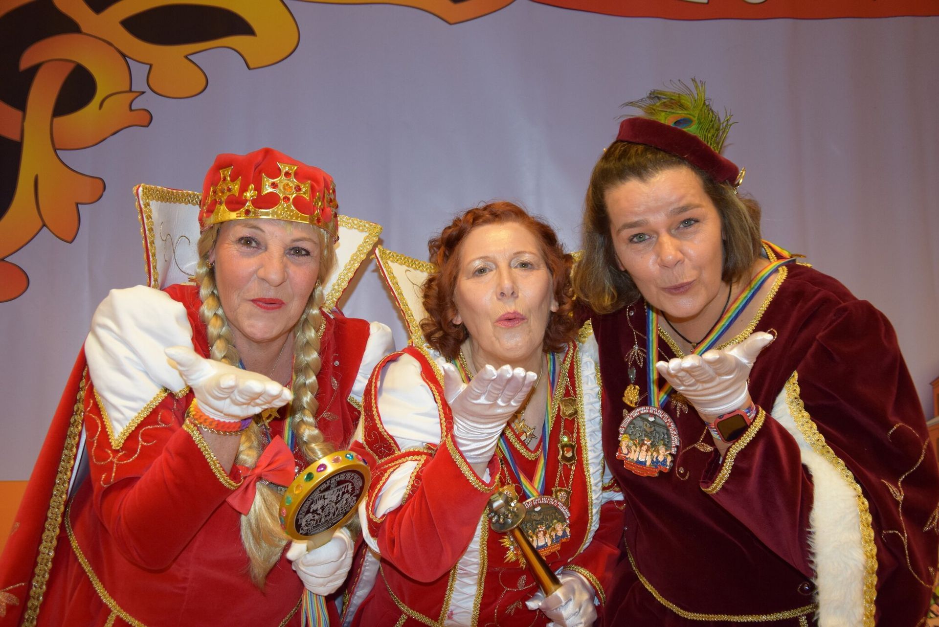 2023 - Prinzessin Margit II. (Zollmarsch) Bäuerin Tina (Margreiter) Jungfrau Silvia (Lützeler)